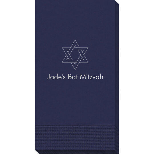 Interlocking Star of David Guest Towels